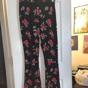 Rose palazzo pants